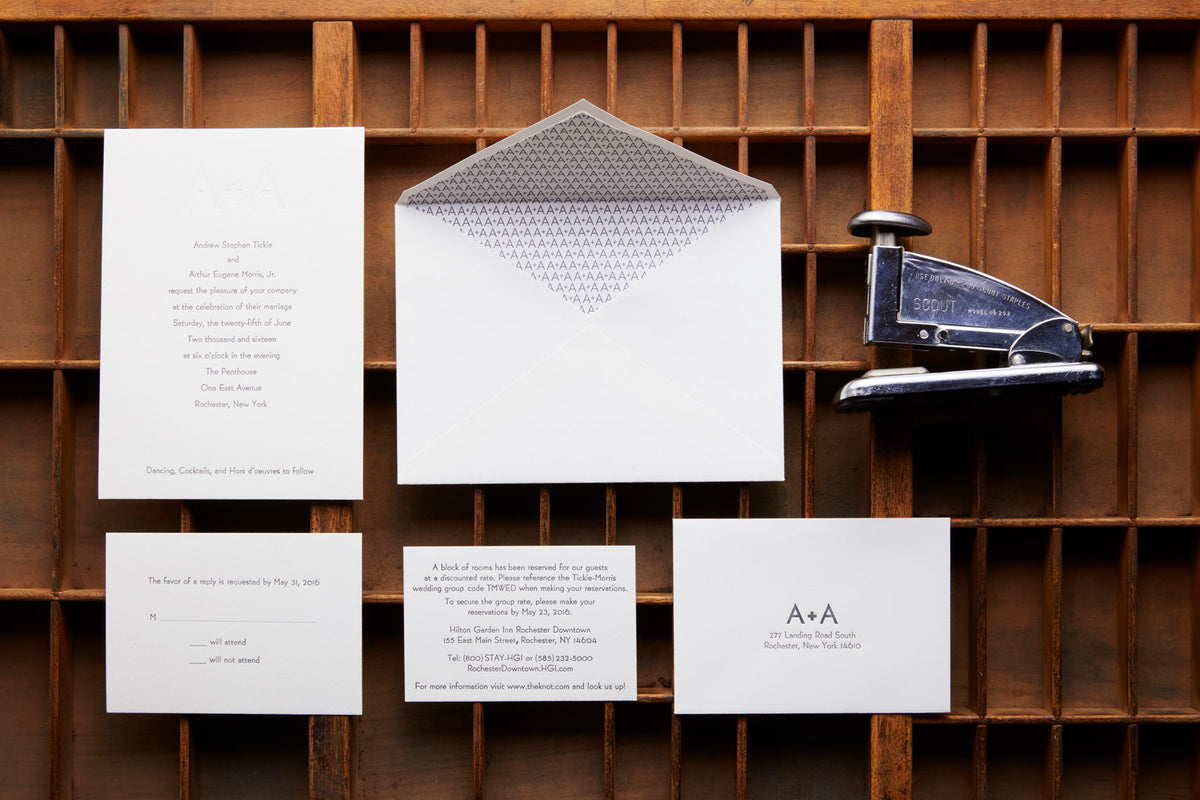 Letterpress Wedding Invitations – Type High Letterpress