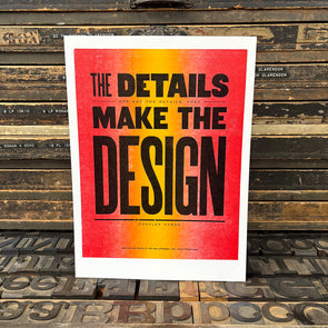 The Details Make the Design - Charles Eames Quote Print