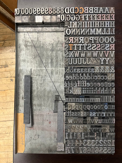 60 pt. Foster Metal Letterpress Type