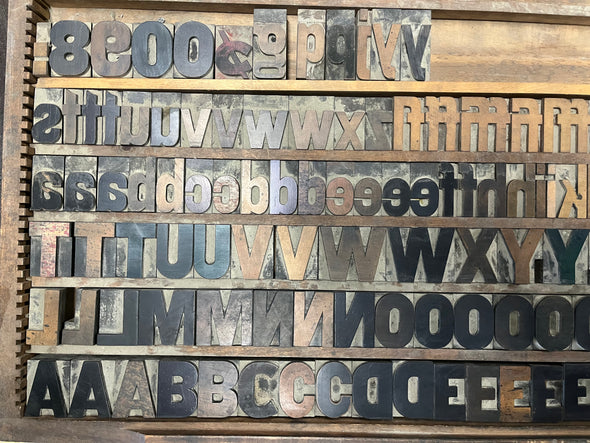 10 Pica Gothic Bold Wood Type - Hamilton Mfg.