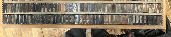 10 Pica Line Gothic Wood Type - Hamilton Mfg.