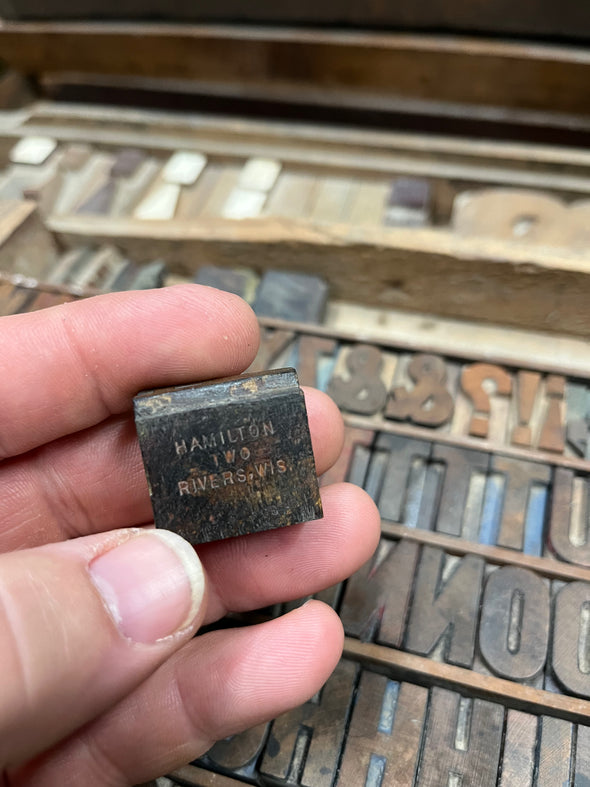 6 Line Gothic Condensed Wood Type -  Hamilton Mfg.