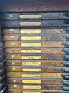 48 Case Hamilton Wooden Type Cabinet