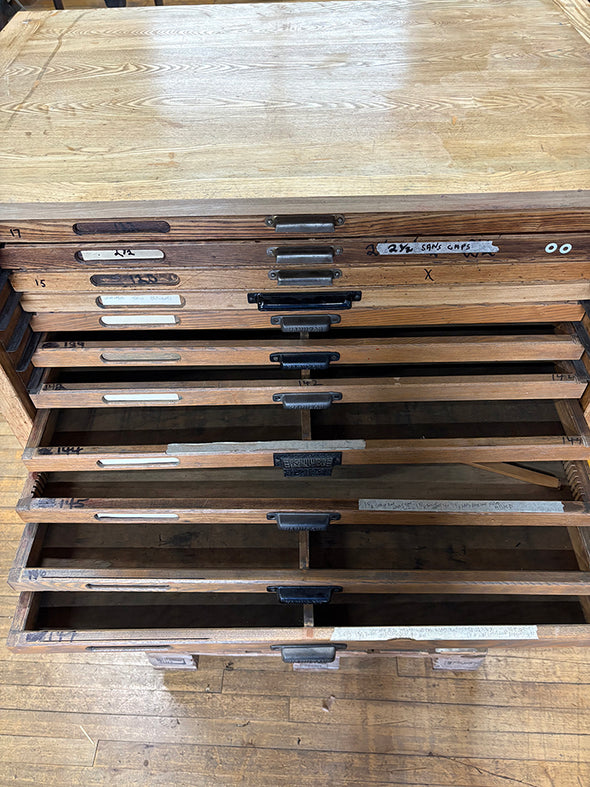 Hamilton Wood Type Cabinet