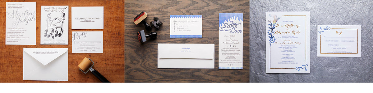 Letterpress invitations. Letterpress Wedding Invitations. Custom Designed wedding invitations.