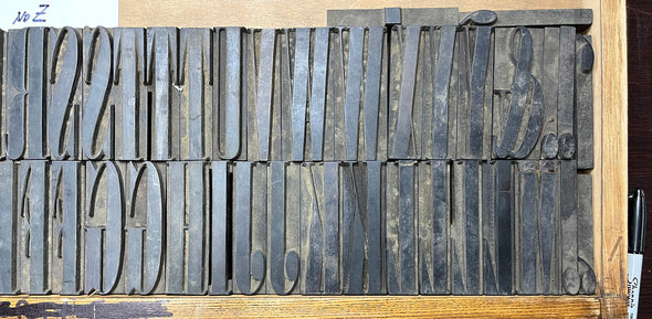 Lot 107 - 24 Pica Roman Condensed Wood Type