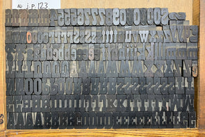 Lot 110 - 8 Pica French Clarendon Wood Type