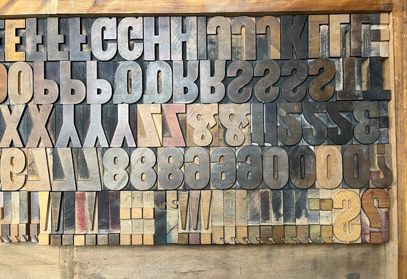 Lot 114 - 12 Pica San Serif Wood Type