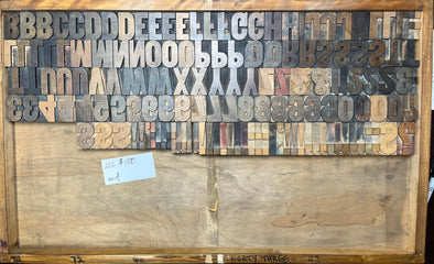 Lot 114 - 12 Pica San Serif Wood Type