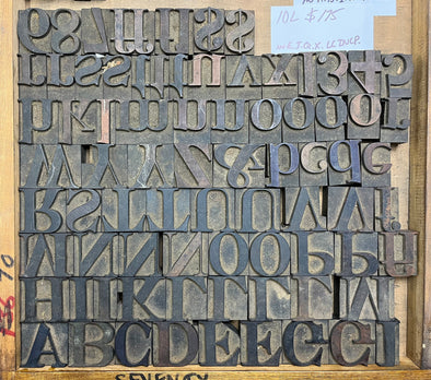 Lot 115 - 10 Pica Caslon Wood Type