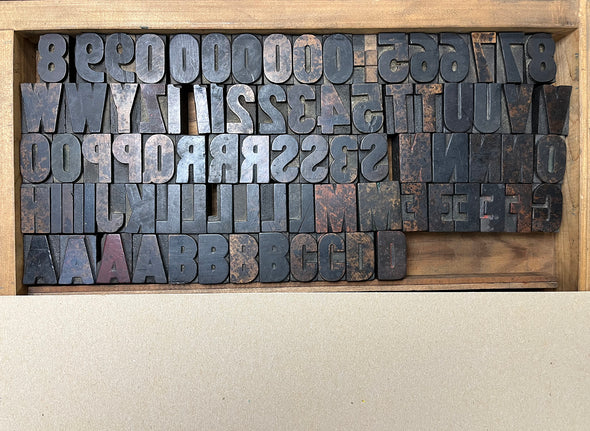 Lot 11 - 8 Pica Gothic Bold Wood Type