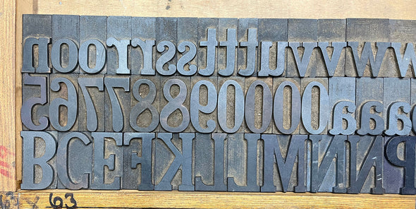 Lot 123 - 12 Pica Clarendon Slab Serif Wood Type