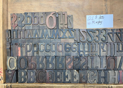 Lot 126 - 12 Pica Clarendon Slab Serif Wood Type