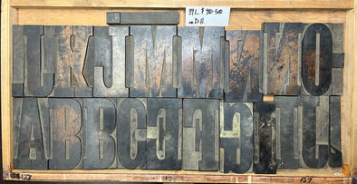 Lot 135 39 Pica Slab Serif Wood Type