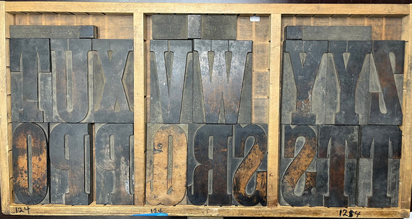 Lot 135 39 Pica Slab Serif Wood Type