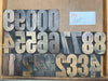 Lot 136 Lot of 20 Pica Wood Type Numbers