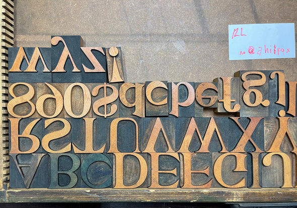 Lot 138 12 Pica DeVinne Wood Type