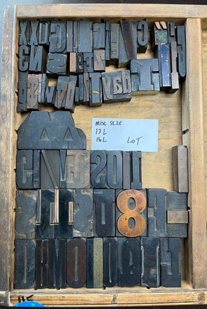 Lot 145 13 and 16 Pica Odd Lot Wood Type