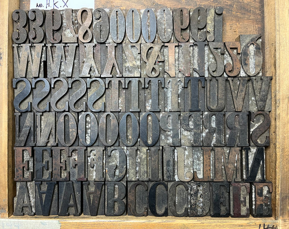 Lot 14 12 Pica Slab Serif Wood Type