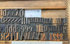 Lot 15 10 Pica Slab Serif Wood Type