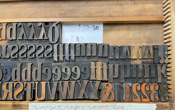 Lot 15 10 Pica Slab Serif Wood Type