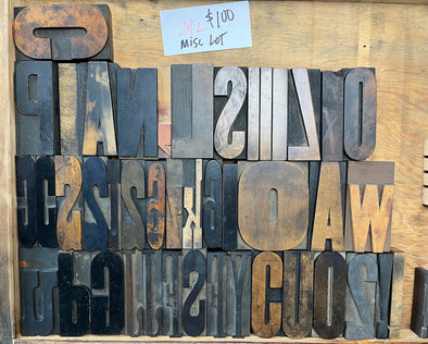 Lot 153 - 24 Pica Odd Lot Wood Type