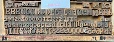 Lot 156 - 6 Pica Slab Serif Wood Type