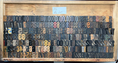 Lot 160 - 10 Pica Wood Type Numbers