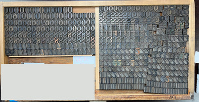 Lot 165 -  6 Pica DeVinne Style Wood Type Numbers