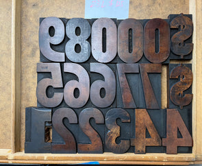 Lot 167 - 23 Pica Wood Type Numbers