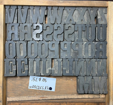 Lot 23 15 Pica Grecian Wood Type Incomplete