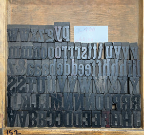 Lot 32 11 Pica Slab Serif Wood Type