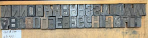 Lot 41 15 Pica Sanserif Wood Type