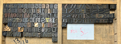 Lot 52 - 5 Pica Odd Lot Wood Type