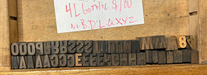 Lot 55 - 4 Pica Gothic Wood Type