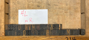 Lot 59 - 4 Pica Latin Condensed Wood Type