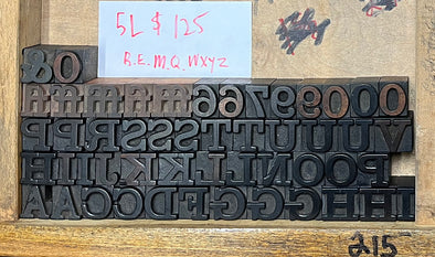 Lot 62 - 5 Pica Clarendon Wood Type