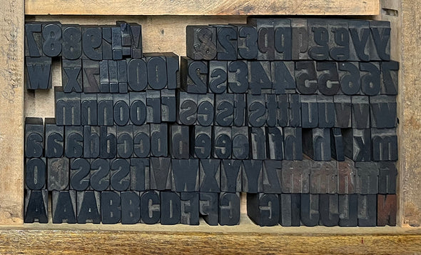 Lot 66 - 5 Pica Gothic Wood Type