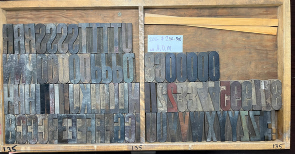 Lot 06 - 20 Pica Gothic Wood Type