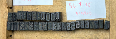 Lot 73 - 5 Pica Numbers