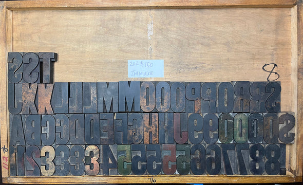 Lot 94 - 20 Pica Gothic Bold Wood Type