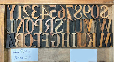 Lot 97 - 12 Pica Serif Wood Type