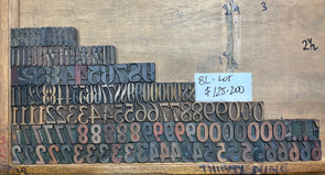 Lot 99 - 8 Pica Wood Type Numbers