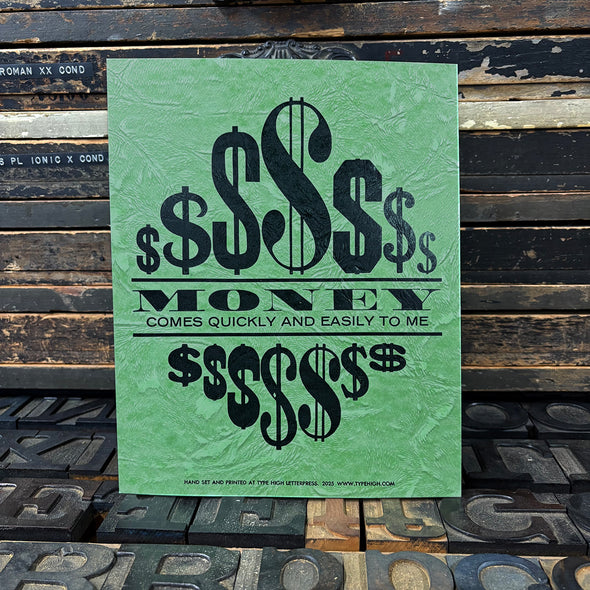 Money Comes Quickly 8 x 10 Print
