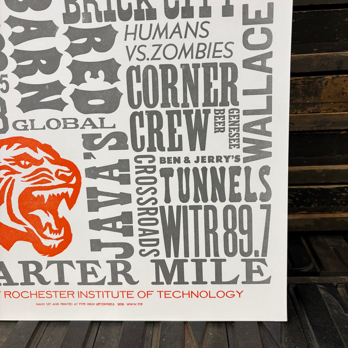 Life at RIT Letterpress Poster – Type High Letterpress
