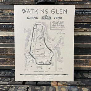 Watkins Glen Grand Prix Course Map 1966 11 x 14 Print
