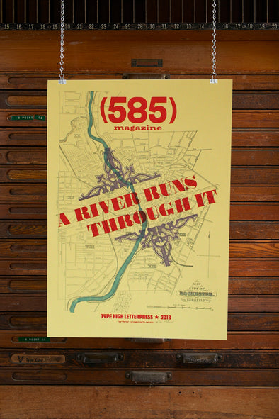585 Magazine A River Runs Through It Purple Poster