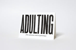 Adulting Graduation Card