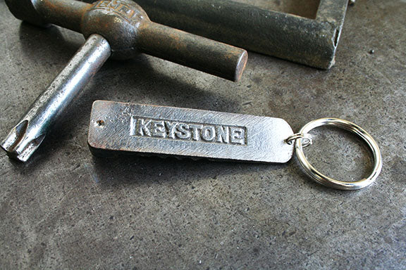 Keystone Key Chain Keystone Quoin Keychain – Type High Letterpress