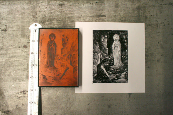 Our Lady of Lourdes Letterpress Electrotype Cut
